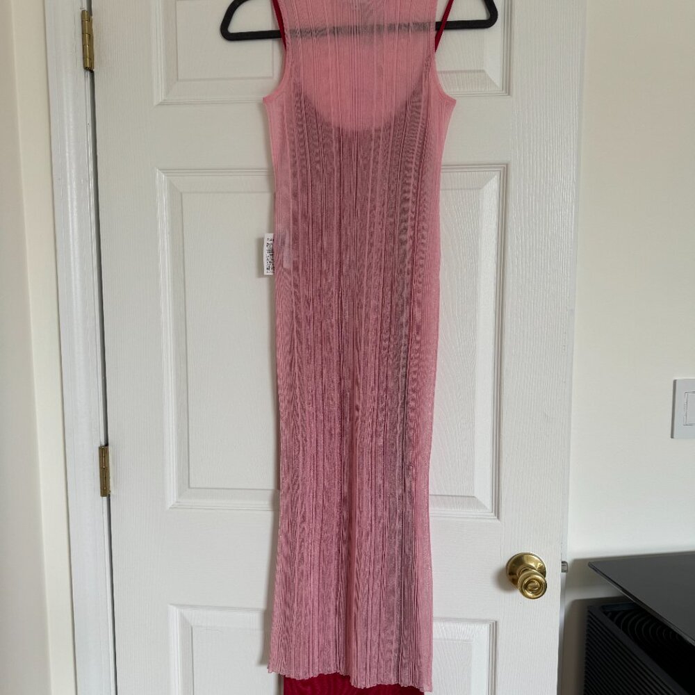 Herve Leger Semi-Sheer Ribbed Dress - Picture 3 of 6